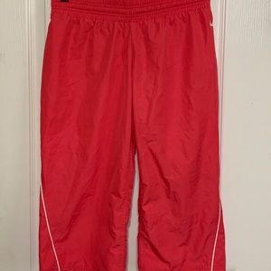 Nike Pink Capri Track Pants Windbreaker Cropped